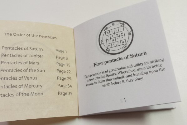 A pocket sized guide to your talismans with images and descriptions of their powers is included.<br>
                  It is pocket sized (3.5 X 3.5 inches) so it can be easily carried together with your coins